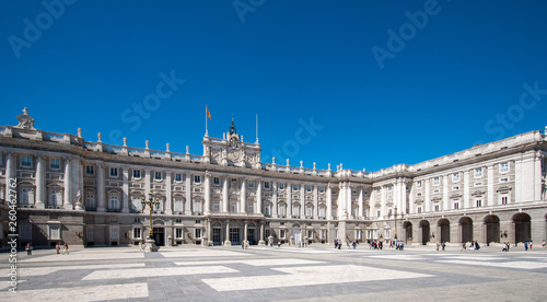 Royal Palace in Madrid - the official residence of the kings of Spain