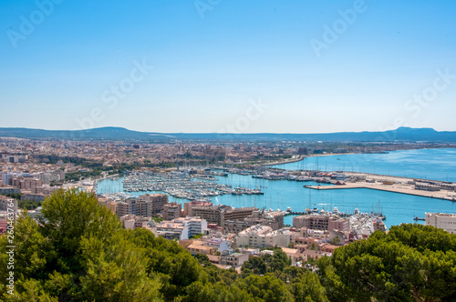 Panoramic view of Palma de Mallorca, Majorca, Spain