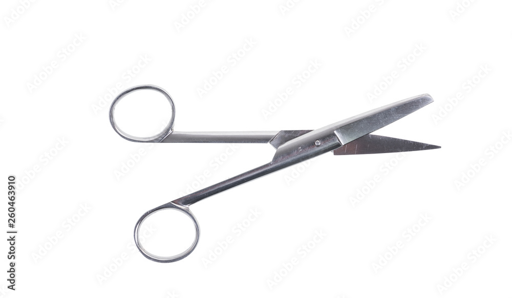 a pair of stainless steel surgical forcep isolated on white backgroundwith clipping path a pair of stainless steel surgical forcep isolated on white backgroundwith clipping path