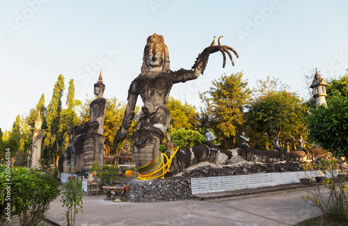 NONG KHAI, THAILAND, JANUARY 27, 2019 - Sala Keo Kou Temple, Nong Khai, Thailand, Asia