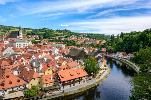 Center of the Cesky Krumlov, Czech Krumlov, Bohemia