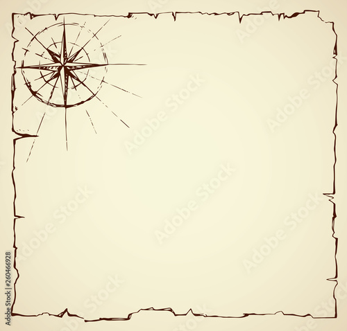 Geographic map. Vector drawing