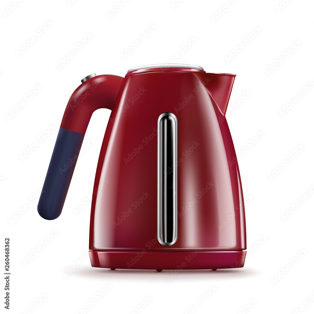 Vector illustration red kettle Vector illustration red kettle
