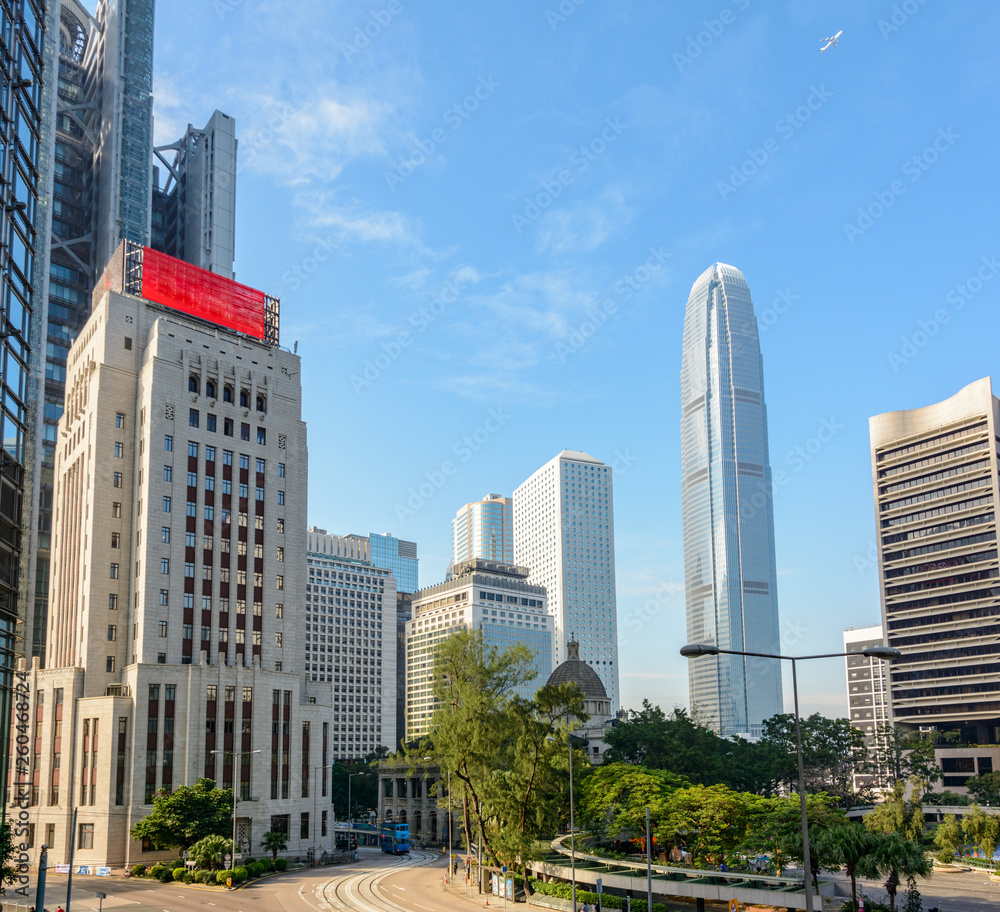 Fototapeta premium Hong Kong Central Downtown district, China