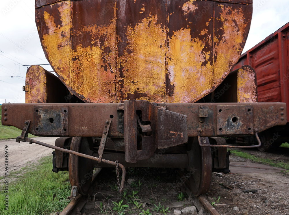 Old Train Wagons. 