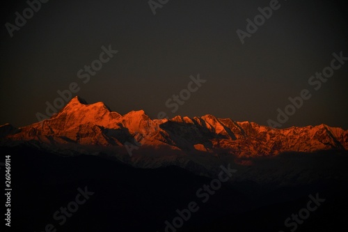 Sunset on Himalayas