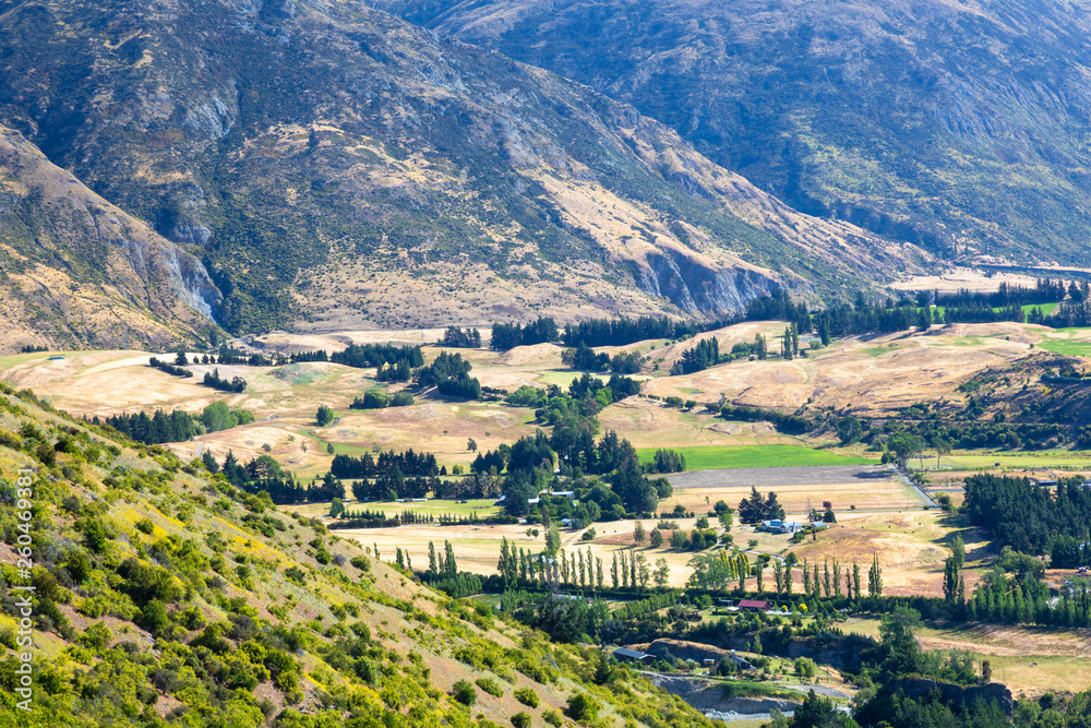 Landscape scenery in south New Zealand 