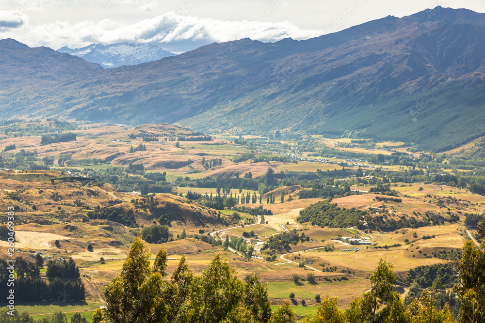 Naklejka premium Landscape scenery in south New Zealand