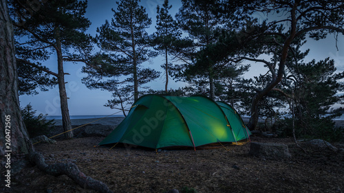 Overnight tenting In Finland