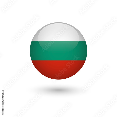 Free Download Bulgaria flag round glossy - GFXLoad
