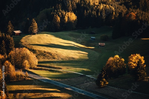 Autumn landscape. Colorful ...