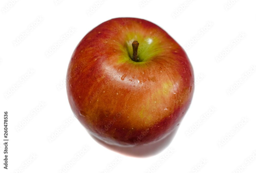 Red apple close up isolated on white background Red apple close up isolated on white background