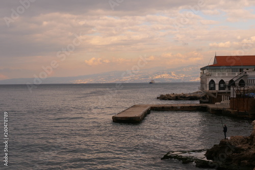 The harbor promenade of Beirut  Lebanon