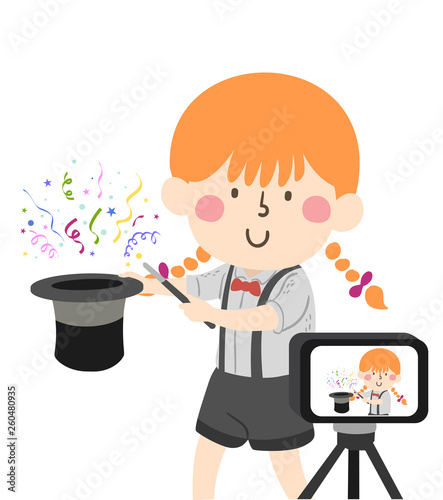 Kid Girl Magic Record Perfo...