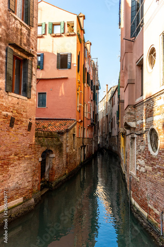 Italy, Venice, view of a canal