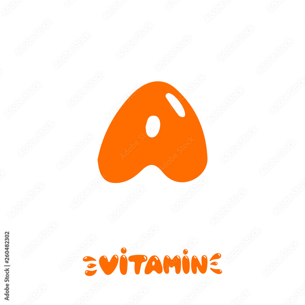 Vitamin A hand drawn Vitamin A hand drawn