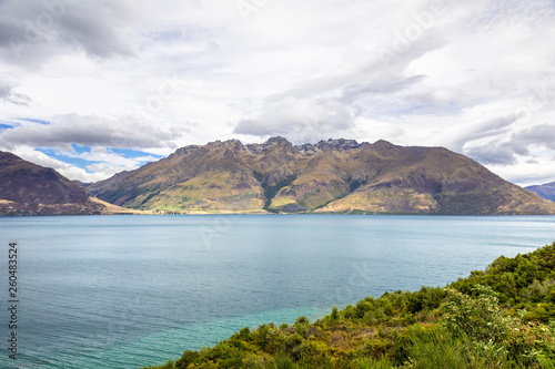 lake Wakatipu in south New Zealand