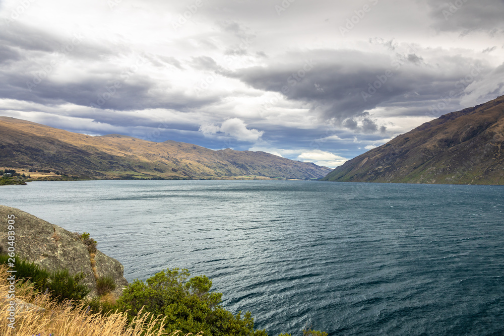 lake Wakatipu in south New Zealand