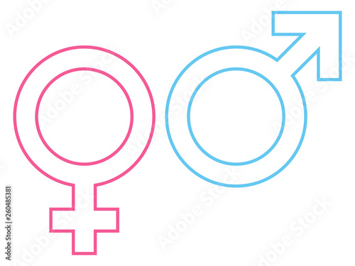 Female & Male Icon Outline