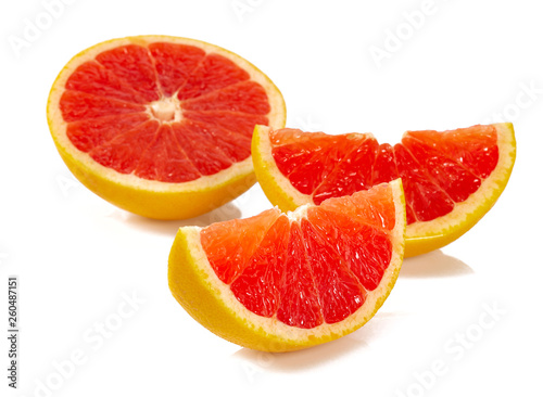 grapefruit isolated on white