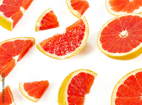 grapefruit isolated on white