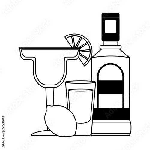 tequila shot cocktail lemon