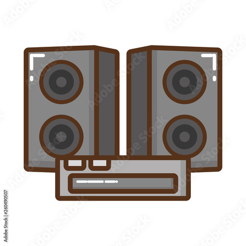 sound equipment isolated icon
