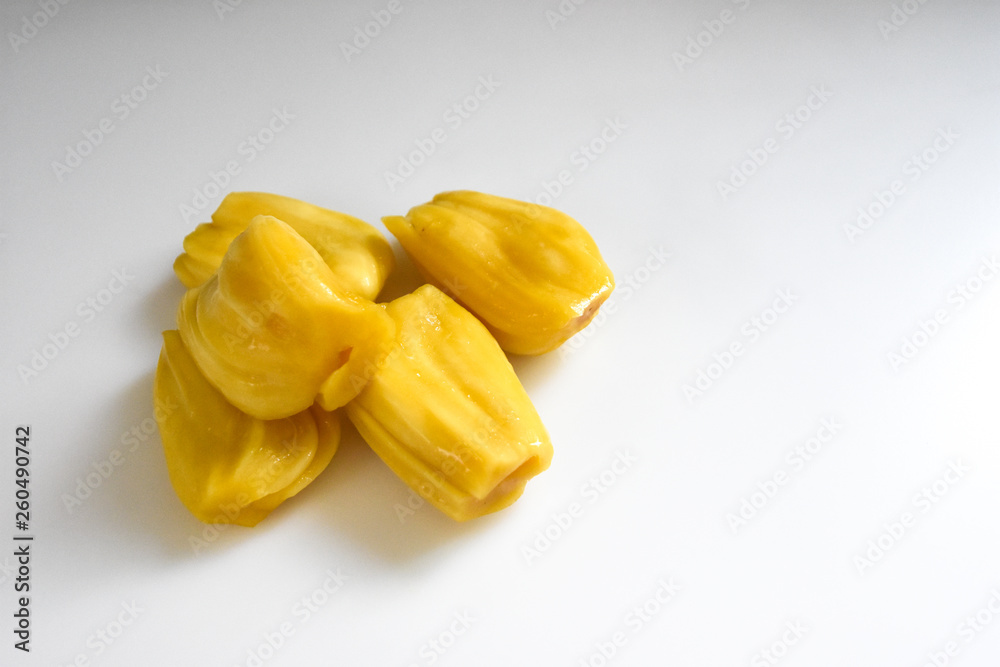 fresh jackfruit fruit on white background fresh jackfruit fruit on white background