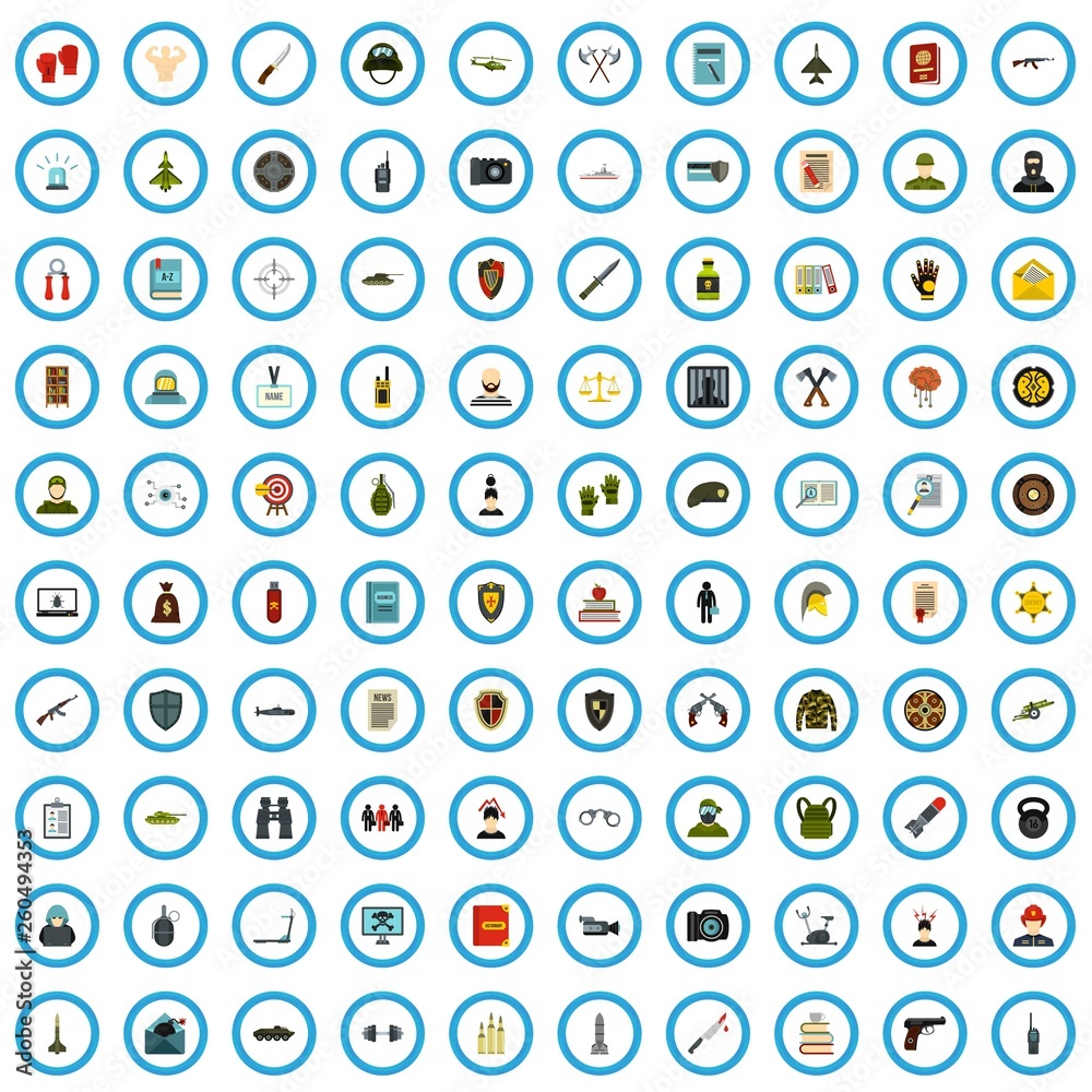 100 security book icons set in flat style for any design vector illustration 100 security book icons set in flat style for any design vector illustration