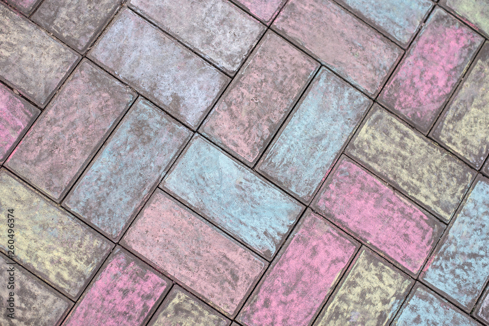 Fototapeta premium multi-colored tile, rainbow background