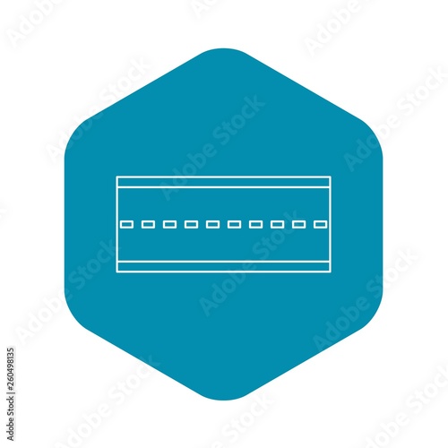 Road icon. Outline illustration of road vector icon for web