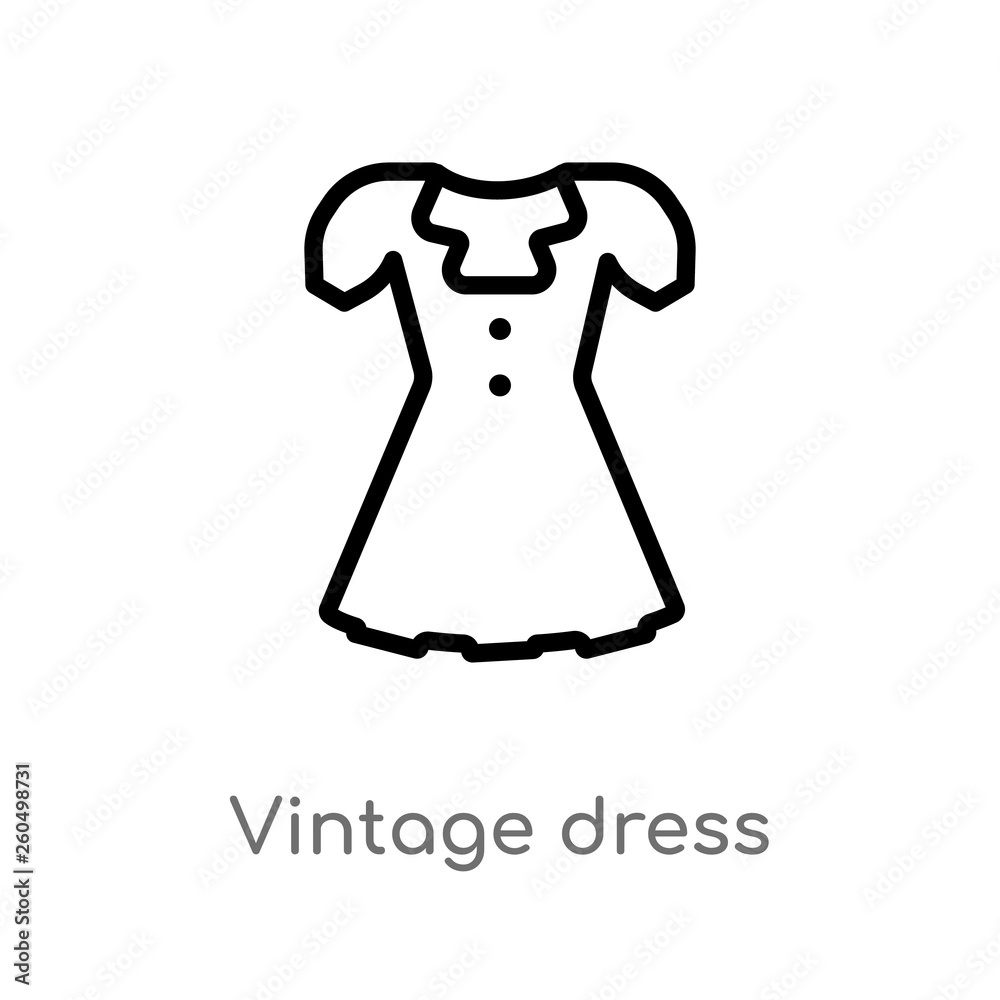 Women`s Dresses. Hand Drawn Vector Illustration. Black Outline Drawing  Isolated on White Background Women`s Dress Stock Vector - Illustration of  girl, cloth: 197502076