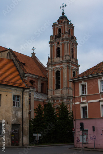 Church of All Saints in the Old Town of Vilnius. Lithuania