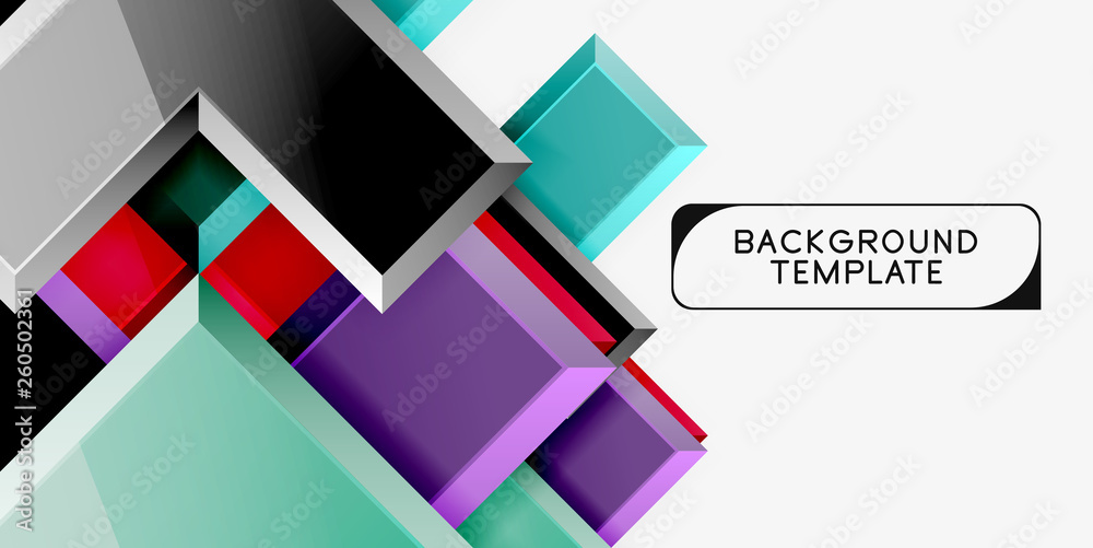 Glossy arrows geometric background