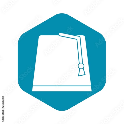 Turkish fez icon. Simple illustration of turkish fez vector icon for web