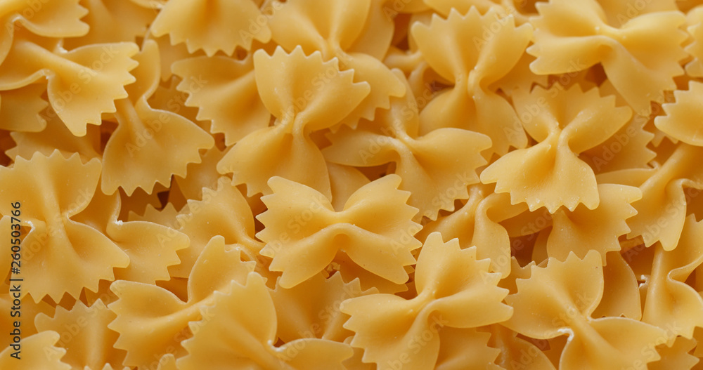 Uncooked Dry Butterfly pasta Uncooked Dry Butterfly pasta