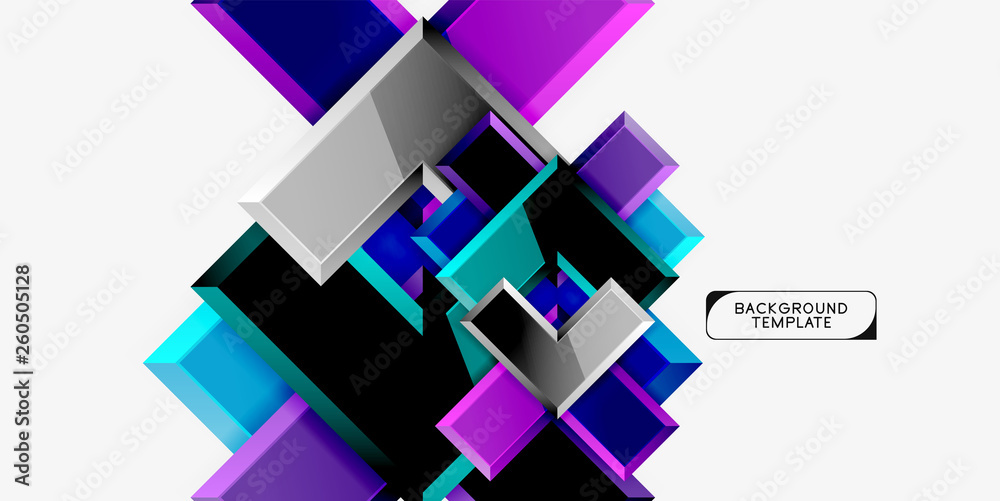 Glossy modern geometric background, abstract arrows composition Glossy modern geometric background, abstract arrows composition