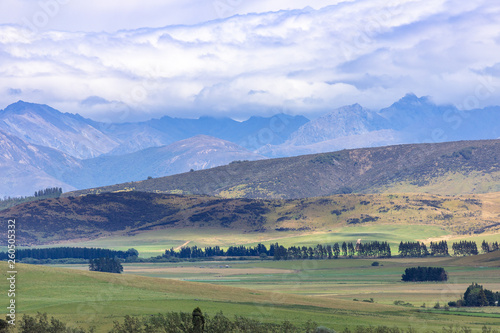 Landscape scenery in south New Zealand