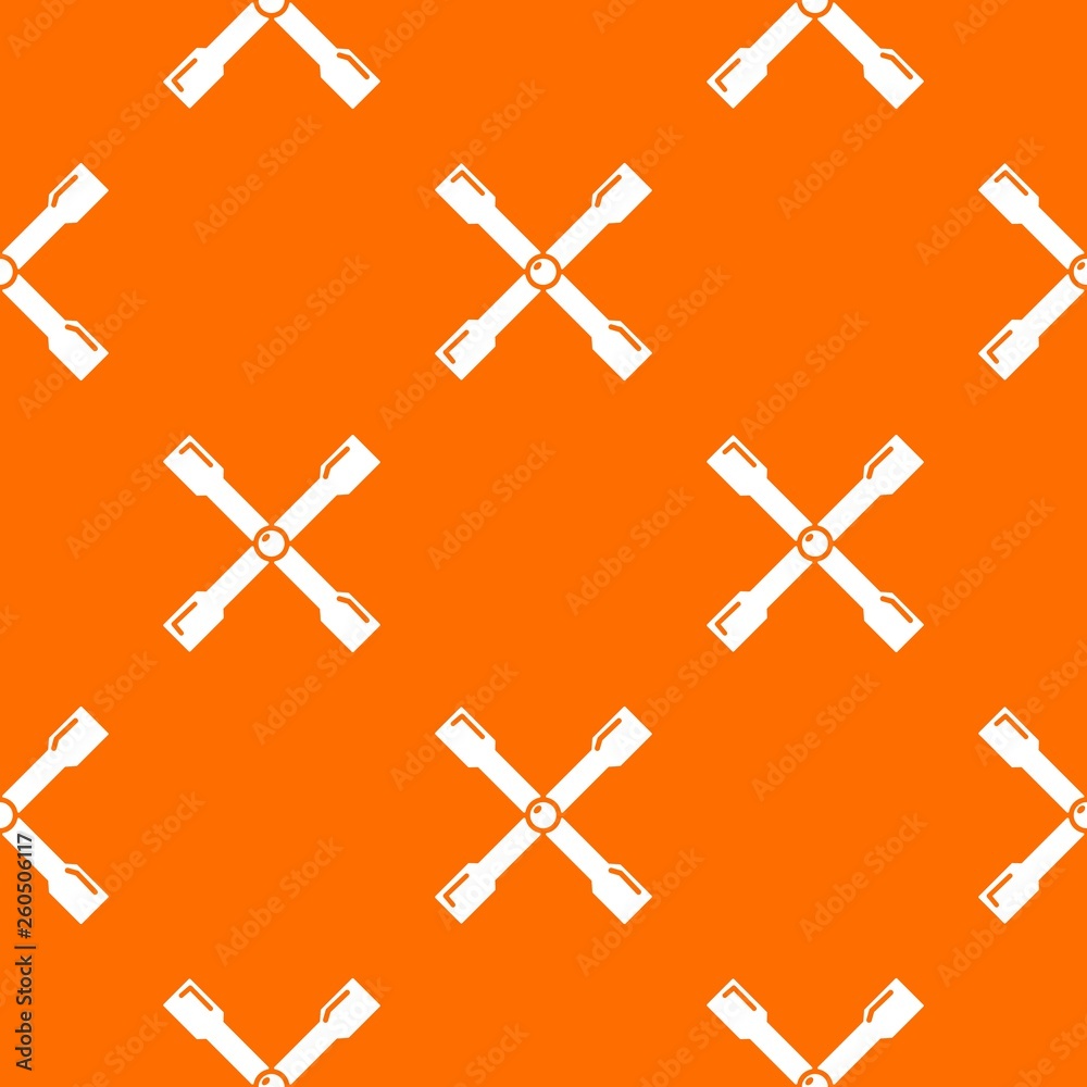 Fototapeta premium Spanner pattern vector orange for any web design best