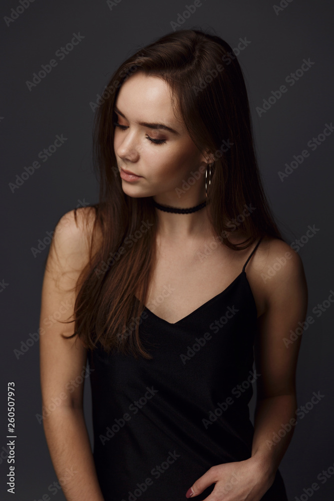 Naklejka premium Beauty portrait of female