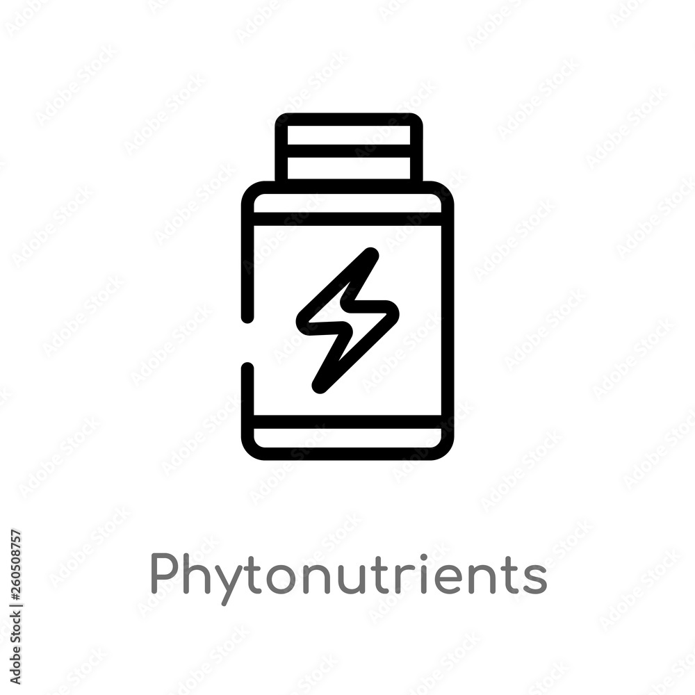 outline phytonutrients vector icon. isolated black simple line element illustration from gym and fitness concept. editable vector stroke phytonutrients icon on white background outline phytonutrients vector icon. isolated black simple line element illustration from gym and fitness concept. editable vector stroke phytonutrients icon on white background