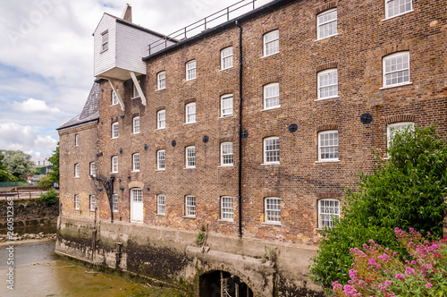 House Mill tidal watermill part of the three mills complex, at Bromley-by-Bow on the River Lee