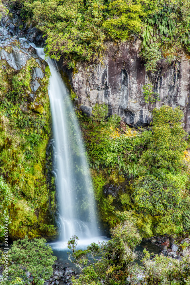 Beautiful Dawson Falls in Egmont National Park, New Zealand Beautiful Dawson Falls in Egmont National Park, New Zealand