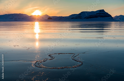 Icy landscapes and icescapes of Svalbard. photo