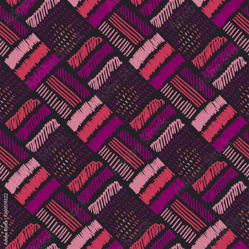 Fototapeta Abstract decorative embroidery seamless pattern