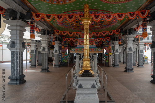 Interior of Sri Srinivasa Perumal Temple  Singapore