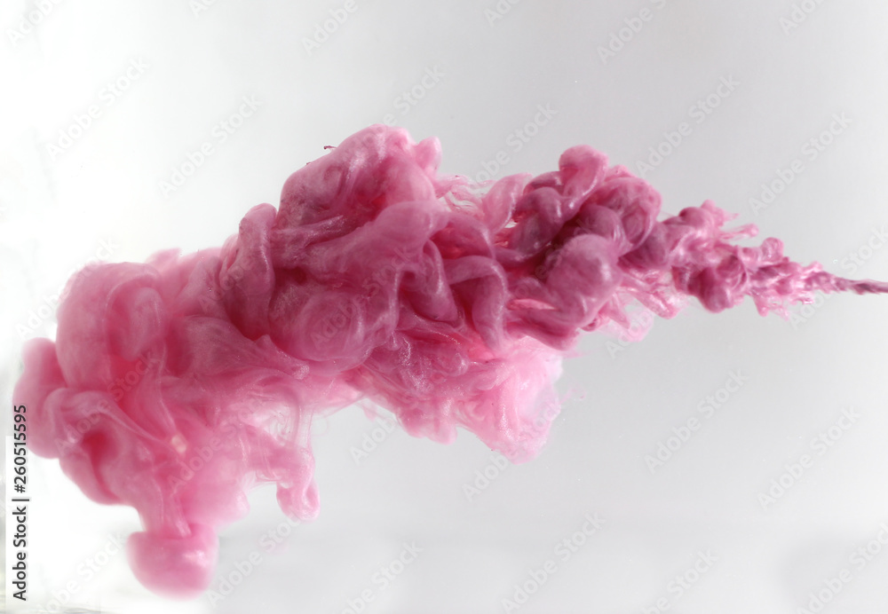 Pink, grey ink in water. Splash background, acrylic paint colorful. Pink, grey ink in water. Splash background, acrylic paint colorful.