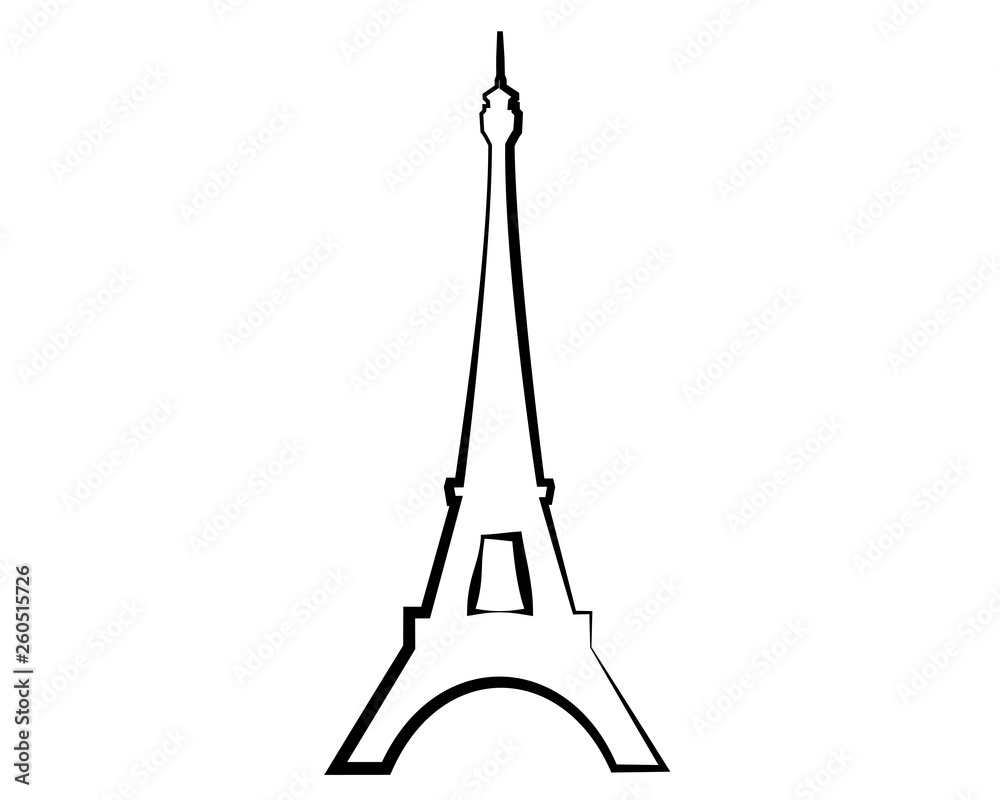 Torre Eiffel logo vettoriale - Parigi, Francia 