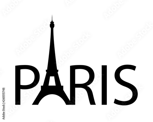 Torre Eiffel logo vettoriale - Parigi, Francia 