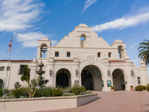 Exterior view of the San Gabriel Mission Playhouse